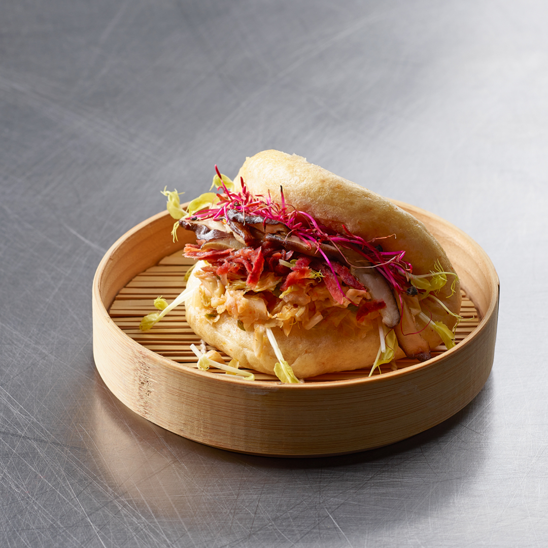 Bao Bun | Karotten & Kohl fermentiert | Shiitake | Pfeffer