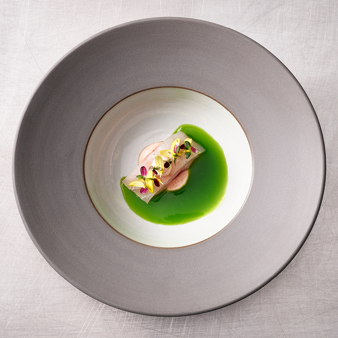 Bar mariné I Yogourt grec aux épices I Poivron vert