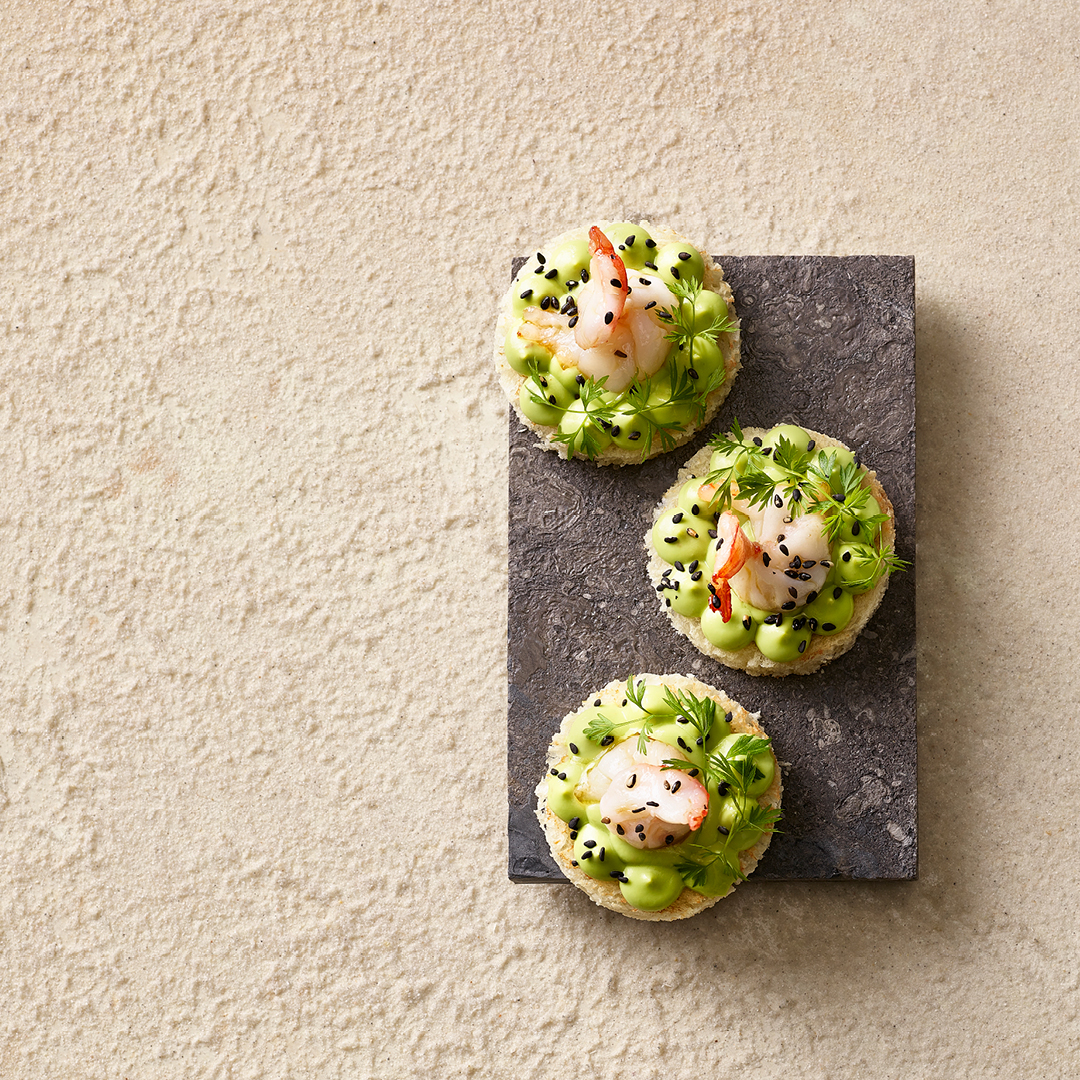 Brioche | Gamberoni | Avocado