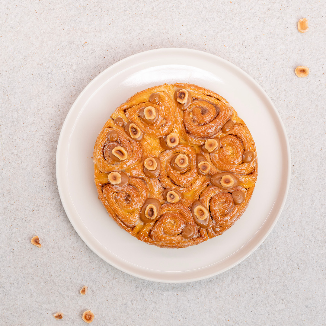 Brioche feuilletée à la noisette