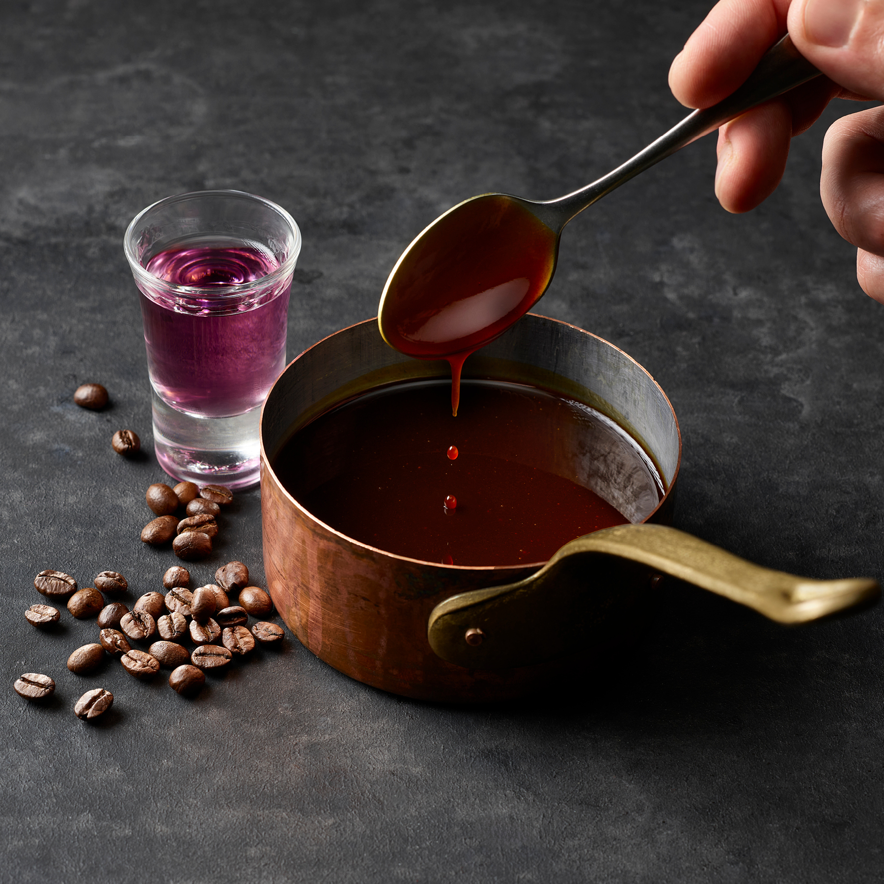 Sauce gibier au café et au gin