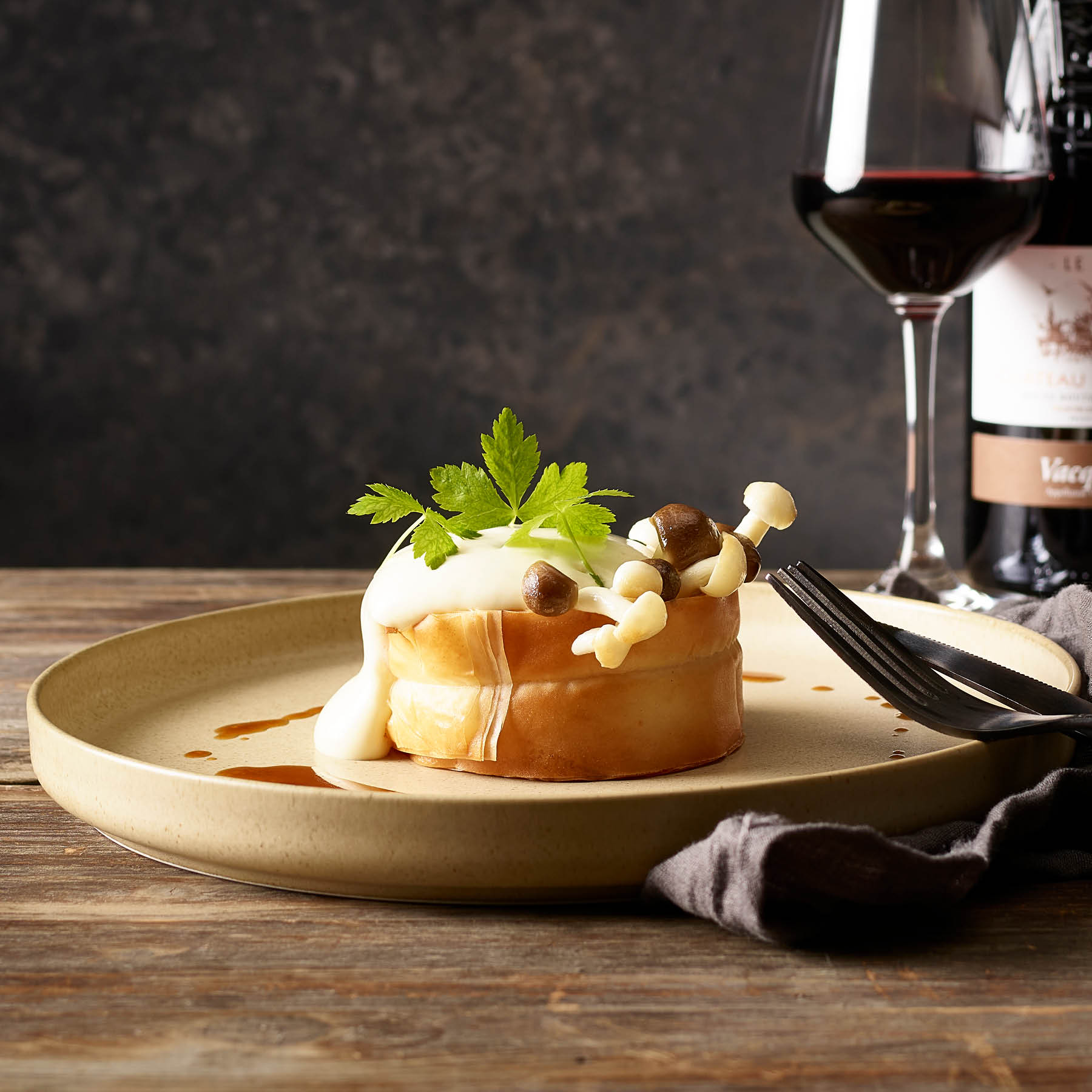 Vol-au-vent aux champignons façon COOK