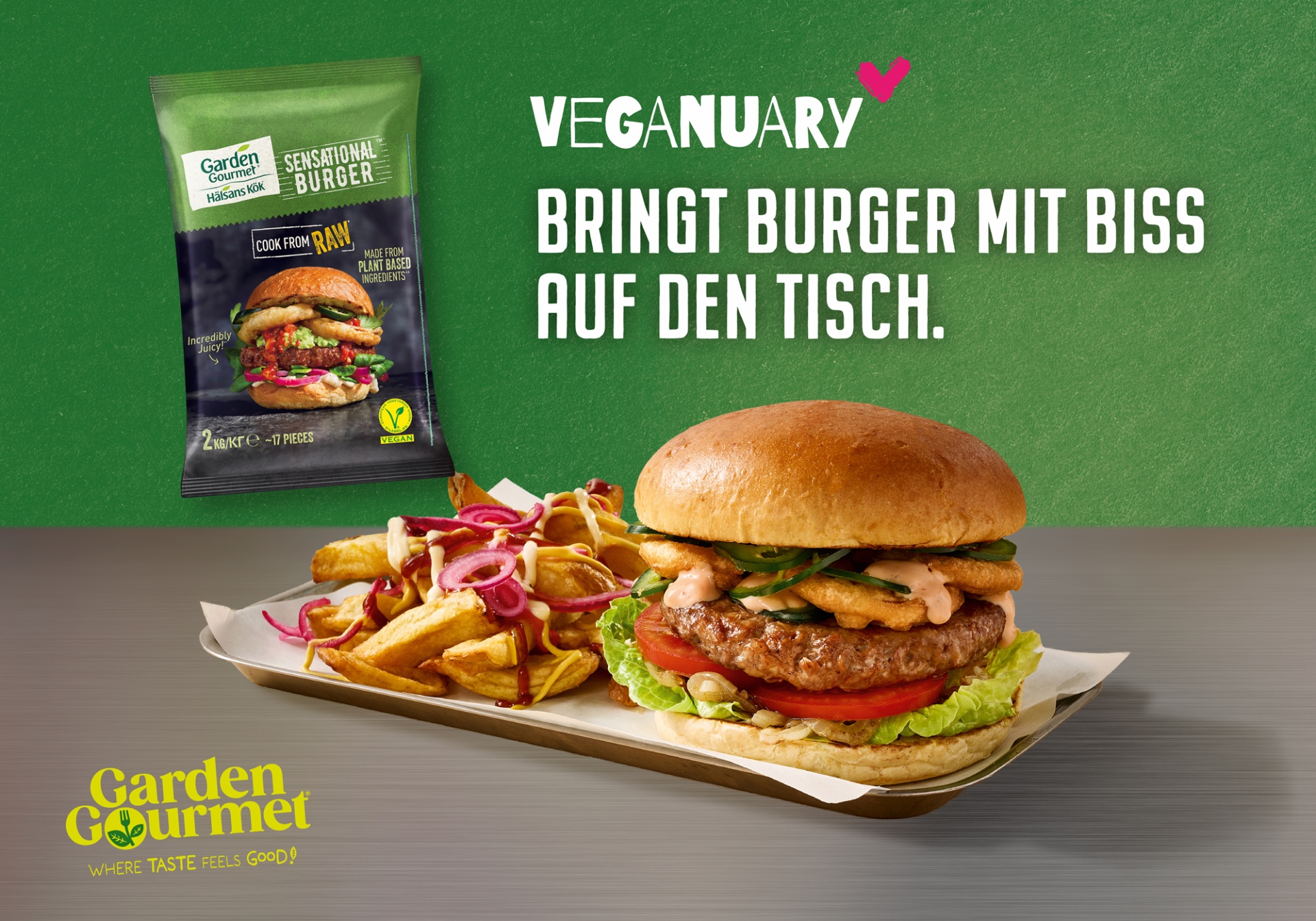 Der vegane Sensational Burger von Garden Gourmet ist jetzt bei Transogourmet erhätlich.
