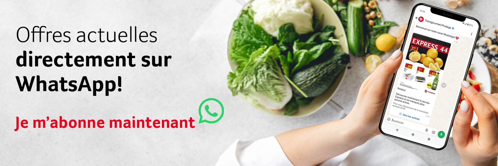 Angebote direkt per WhatsApp