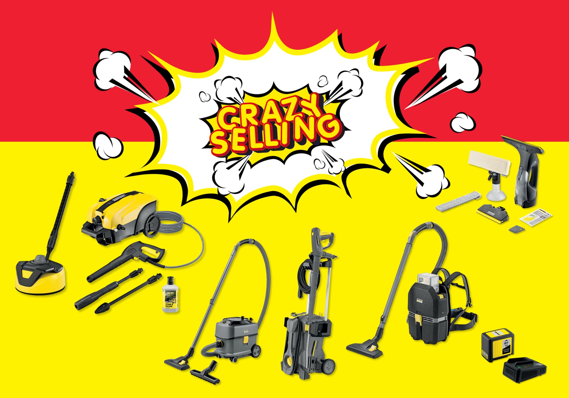 Prodega Crazy Selling Produkte von der Marke K&auml;rcher