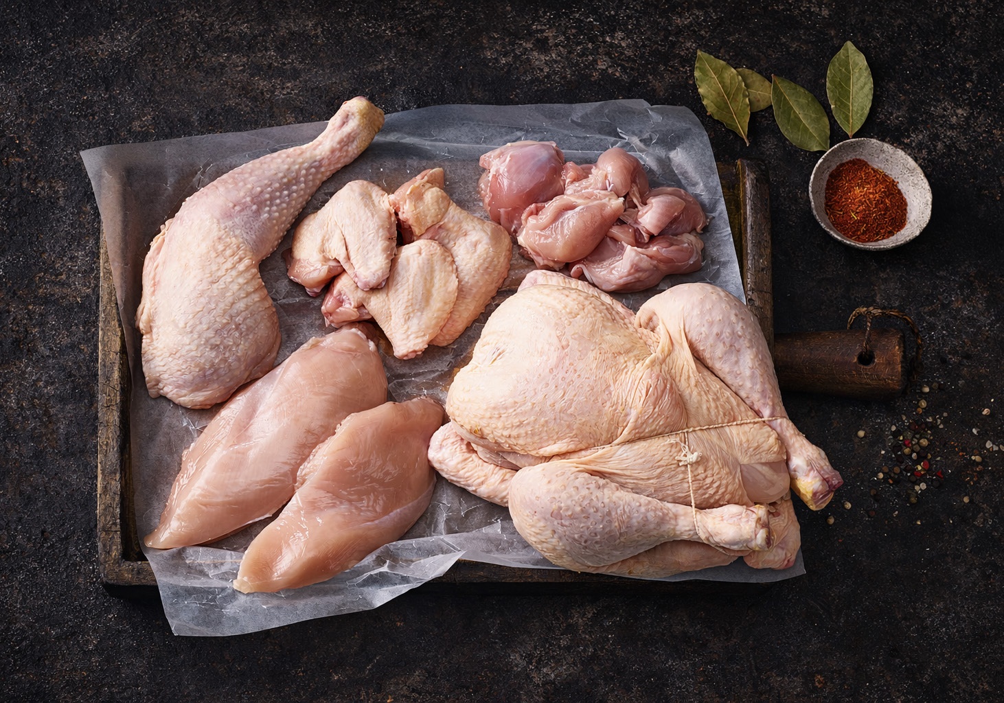 Gefl&uuml;gel: Poulet, Ente, Truten