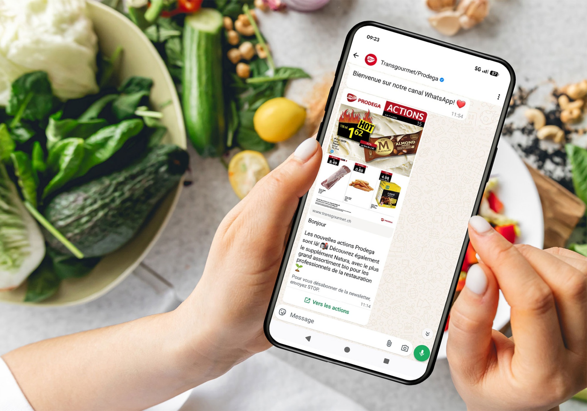 Offres et promotions du moment envoyées par WhatsApp sur votre smartphone