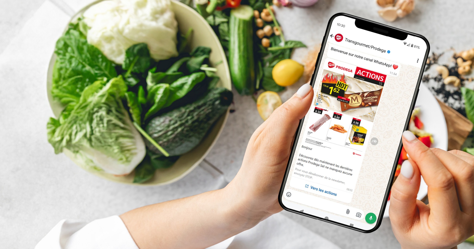 Offres et promotions du moment envoyées par WhatsApp sur votre smartphone